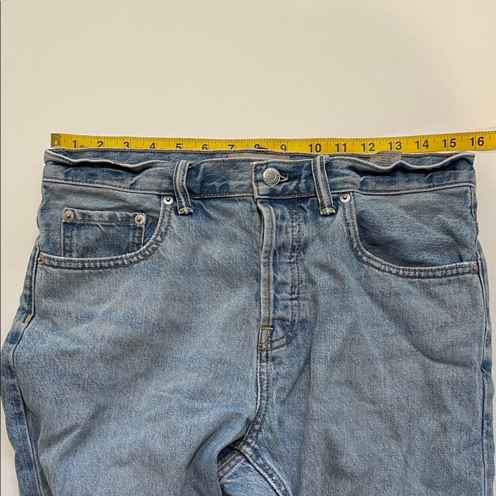 Everlane O-S Boy Friend Relaxed Fit Light Blue Denim Jeans - Picture 4 of 7
